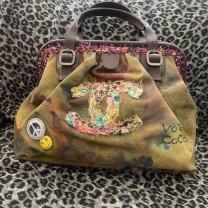Chanel On The Pavements Graffiti Bowling Bag